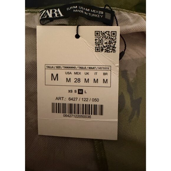 NWT Zara Maxi Dress M Ruched Strappy Mesh Blogger Fave Baddie Party Goblin - Picture 8 of 11